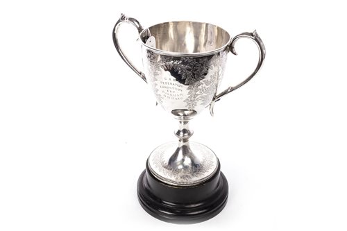 Lot 802 - THE 'G. & D. FEDERATION CORONATION CUP' AWARDED TO H. MACINTYRE