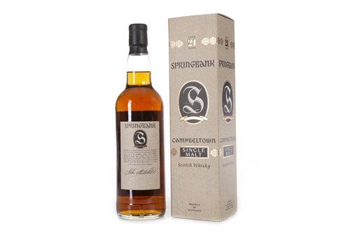 Lot 1139 - SPRINGBANK AGED 21 YEARS
