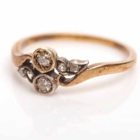 Lot 1931 - EARLY TO MID TWENTIETH CENTURY DIAMOND TWO...