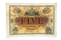 Lot 578 - THE UNION BANK OF SCOTLAND LIMITED £5 FIVE POUNDS NOTE, 12TH SEPTEMBER 1946