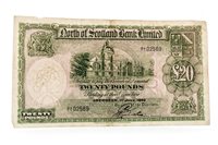 Lot 579 - A NORTH OF SCOTLAND BANK LIMITED £20 TWENTY POUNDS NOTE, 1ST JULY 1949