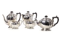 Lot 804 - A SILVER TEA AND COFFEE SERVICE