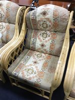Lot 154 - A BAMBOO CONSERVATORY SUITE
