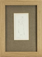 Lot 647 - THREE STUDIES IN INK DEPICTING VARIOUS SUBJECTS