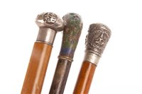 Lot 1140 - A LOT OF THREE WALKING CANES