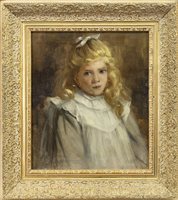 Lot 423 - PORTRAIT OF A YOUNG GIRL