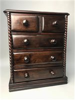 Lot 52 - AN APPRENTICE CHEST OF DRAWERS