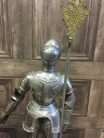Lot 1669 - A RARE MINIATURE SUIT OF ARMOUR BY KRETLY OF PARIS