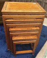 Lot 377 - A CHINESE NEST OF TABLES