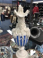 Lot 124 - A PARIAN WARE EWER IN THE STYLE OF SAMUEL ALCOCK