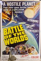 Lot 1737 - A LARGE FILM POSTER FOR BATTLE OF THE WORLDS