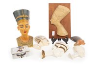Lot 1881 - A LOT OF GEOBEL HUMMEL WALL MASKS OF QUEEN NEFERTITI AND OTHERS