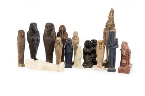 Lot 1903 - A LOT OF SHABTI STYLE FIGURES