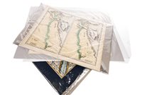 Lot 1927 - A LOT OF UNFRAMED COLOURED MAPS OF EGYPT