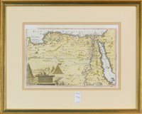 Lot 1928 - A LOT OF HAND COLOURED MAPS OF EGYPT