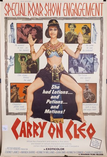 Lot 1948 - A FILM POSTER FOR CARRY ON CLEO