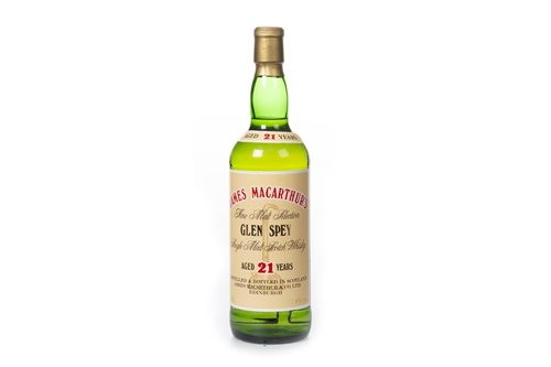 Lot 1080 - GLEN SPEY JAMES MACARTHUR'S AGED 21 YEARS