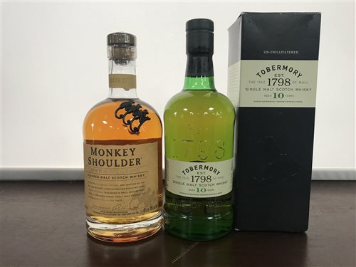 Lot 17 - TOBERMORY AGED 10 YEARS & MONKEY SHOULDER