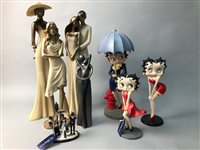 Lot 263 - A LOT OF THREE BETTY BOOP FIGURES ALONG WITH OTHER FIGURES