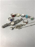 Lot 38 - A GROUP OF SILVER JEWELLERY