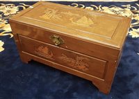 Lot 1155 - A CHINESE WOOD CHEST