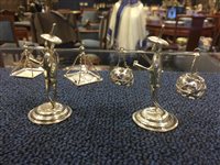 Lot 1161 - A GROUP OF CHINESE SILVER FIGURES