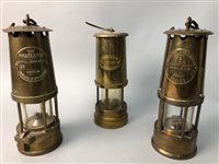 Lot 225 - A GROUP OF MINER'S LAMPS