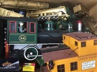 Lot 230 - LOT OF MODEL CARS, TRUCKS, TRAINS AND RAILWAY PIECES