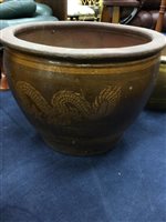 Lot 294 - A LARGE ASIAN STYLE PLANTER