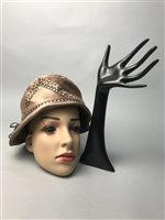 Lot 308 - A FEMALE MANNEQUIN HEAD ALONG WITH A RING STAND
