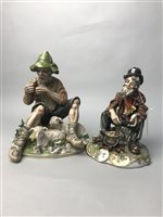 Lot 359 - A LOT OF TWO CAPO DI MONTE FIGURE GROUPS