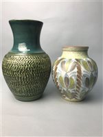 Lot 354 - A LOT OF TWO DENBY VASES