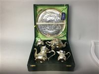 Lot 476 - A SILVER PLATED TEA AND COFFEE SERVICE