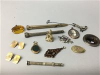 Lot 408 - A LOT OF ANTIQUE AND OTHER JEWELLERY