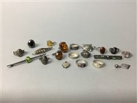 Lot 430 - A LOT OF VINTAGE SILVER JEWELLERY