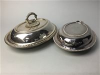 Lot 174 - A LOT OF SIX SILVER PLATED TUREENS