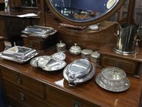 Lot 460 - A LOT OF SILVER PLATED ITEMS