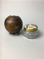 Lot 475 - AN OAK TEA CADDY AND OTHER COLLECTABLES