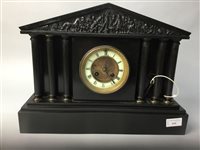 Lot 519 - A VICTORIAN CLOCK