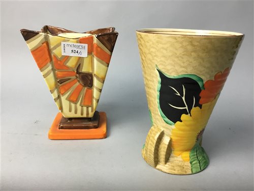 Lot 524 - A MYOTT VASE AND ANOTHER