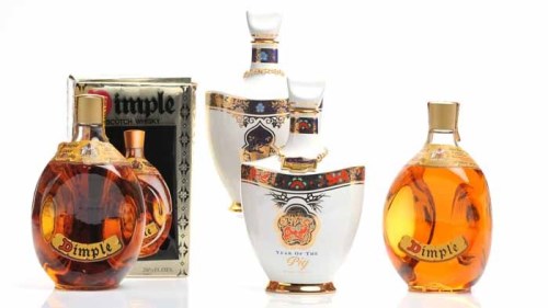 Lot 1074 - DIMPLE (2) Blended Scotch Whisky. 26 2/3 fl.