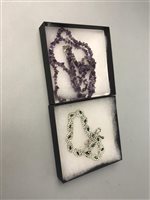 Lot 160 - A LOT OF TEN NECKLACES AND OTHER COSTUME JEWELLERY