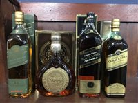 Lot 7 - JOHNNIE WALKER GOLD LABEL AGED 15 YEARS, JOHNNIE WALKER PURE MALT AGED 15 YEARS, JOHNNIE WALKER SWING & JOHNNIE WALKER BLACK LABEL AGED 12 YEARS