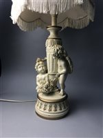 Lot 136 - A CONTEMPORARY LAMP BASE OF NEOCLASSICAL DESIGN