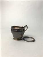 Lot 67 - A SILVER CHRISTENING CUP AND A SILVER BANGLE