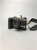Lot 76 - A PENTAX MG CAMERA AND OTHER CAMERA EQUIPMENT