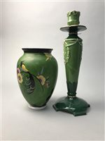 Lot 93 - A CARLTON WARE VASE AND OTHER CERAMICS