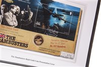Lot 531 - A DAMBUSTERS RAID GOLD COIN PRESENTATION COVER