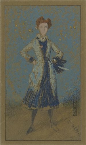 Lot 544 - THE BLUE GIRL, A LITHOGRAPH BY JAMES ABBOTT MCNEILL WHISTLER