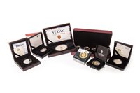 Lot 543 - SEVEN SILVER PROOF COINS AND COIN SETS